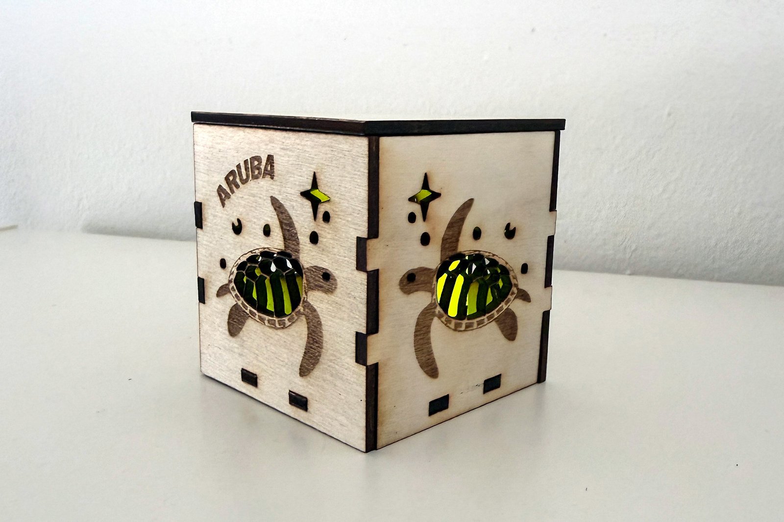 Lantern - Turtle Aruba with lid - Plain